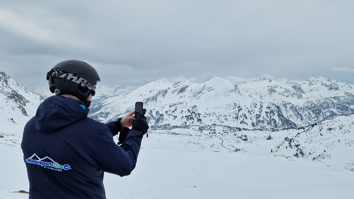 Batterij van telefoon loopt snel leeg op wintersport.